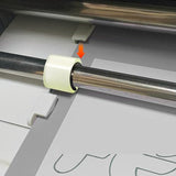 2 Pcs Rubber Roller Resolution for Cricut Maker and 2 Pcs Rubber Roller Replacement, Keep Rubber in Place with Retaining Rings Keep Rubber from CATOSUM