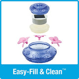 Nature's Way Bird Products ANTHF2-I Illuminated Antique Top-Fill Hummingbird Feeder, Light Blue/Pink Nature's Way