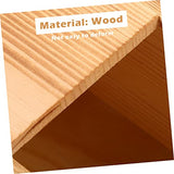 COHEALI 5pcs Box earring storage case sliding cover wooden drawers old fashioned desk top decor Headband decorative wood jewelry rack unfinished COHEALI