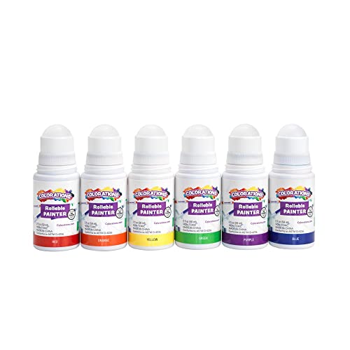 Colorations® Rollable Paints - Set of 6 - WoodArtSupply