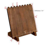 Ikee Design Set of 2 Wood Necklace Jewelry Display Stand for 8 Necklaces, Necklace Display Holder, Wood Plank Necklace Display Stand, Brown Color Ikee Design