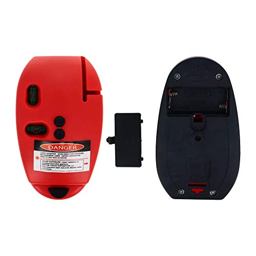 Utoolmart Level Tool 90° Multi Surface Laser Measuring Horizontal & Vertical Line Level Red (Mouse) 1pcs Utoolmart