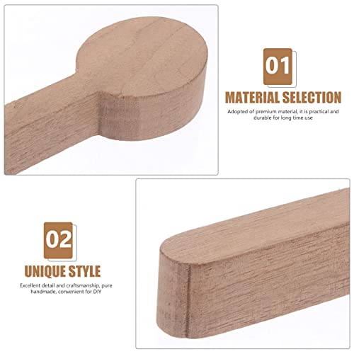 ULTNICE DIY Kits 4pcs Walnut Wood Carving Spoon Blank Unfinished Wooden Craft Whittling Kit for Whittler Starter DIY Kits ULTNICE