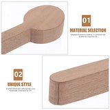 ULTNICE DIY Kits 4pcs Walnut Wood Carving Spoon Blank Unfinished Wooden Craft Whittling Kit for Whittler Starter DIY Kits ULTNICE