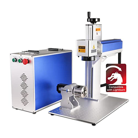 Cloudray 30W M7 Fiber Laser Engraver,LightBurn Compatible MOPA Laser Marking Machine with Red Dot Pointer, 6.9x6.9 Solid State Laser Marking Etching Cloudray