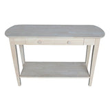 International Concepts Phillips Oval Sofa Table, Unfinished IC International Concepts
