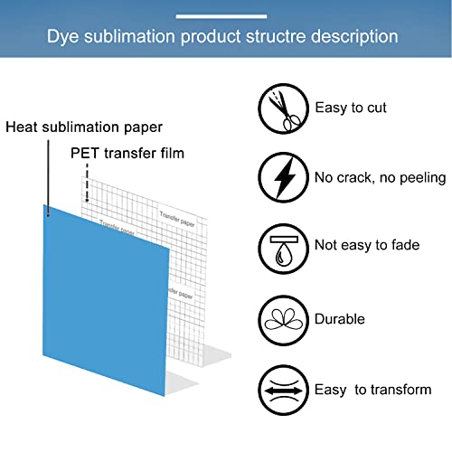 Infusible Transfer Ink Sheets for Heat Press Machine, Solid Color Transfer Paper Sublimation for Cricut Mug Press, 24pcs, 4.5"x12" Glitter Pre-Inked - WoodArtSupply