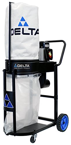 Delta Power Equipment 50-723T2 1 hp Dust Collector, Black - WoodArtSupply