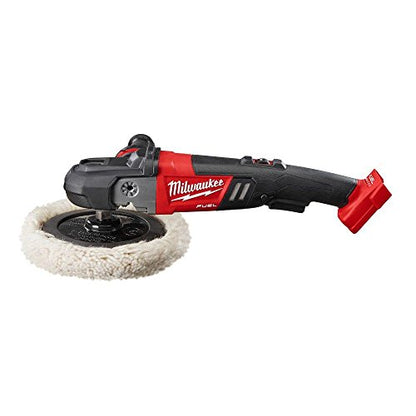 Milwaukee 2738-20 M18 18-Volt FUEL Lithium-Ion Brushless Cordless 7 inch Variable Speed Polisher (Tool-Only) - WoodArtSupply