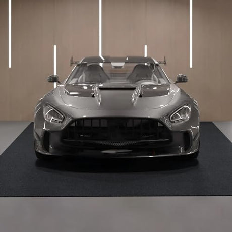 VEVOR Waterproof Garage Floor Mat for Under Car, Non-slip 6.6'x8.5' Compact Size Heavy Duty Containment Mat, Protects Garage Floor from Water, Mud VEVOR