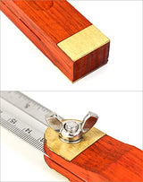 QWORK 9-Inch Stainless Steel T-Bevel Gauge Angle Finder, Metric and Inch Measurements, Sliding Angle Ruler Woodworking T Bevel Angle Finder with QWORK