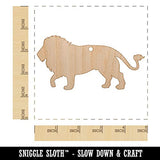 Lion Solid Unfinished Craft Wood Holiday Christmas Tree DIY Pre-Drilled Ornament Sniggle Sloth