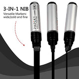 Jumbo Acrylic Paint Markers Pen,15mm Felt Tip Markers Water Based Paint Pens For Wood, Rock,Plastic and Almost All Solid Surfaces,Black Paint Pen For PNPEKT