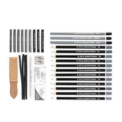 Royal & Langnickel Small Clear Case Sketching Set (RSET-ART3105) - WoodArtSupply