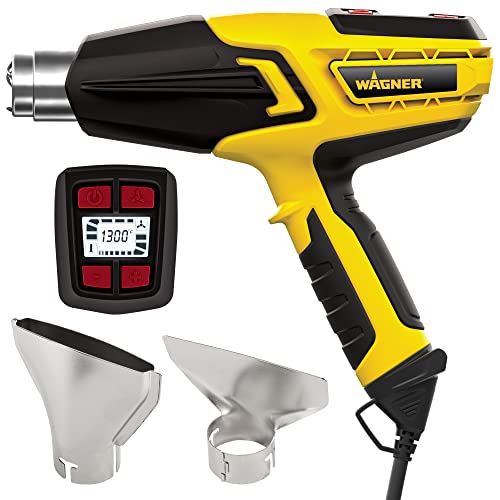 Wagner Spraytech 0503070 FURNO 700 Digital Heat Gun, 2 Nozzles & Temperature Setting Ranging 125ᵒF to 1300ᵒF, Electric Heat Gun for Paint Removal, Wagner Spraytech