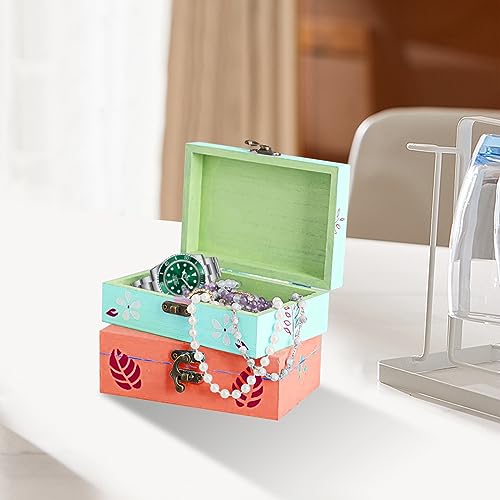 Voittozege 8 Pack Unfinished Wood Box for Crafts 6 X 4 X 2 Inch Natural Wood Box with Hinged Lids and Front Clasps, Small Wooden Boxes for DIY Gift Voittozege