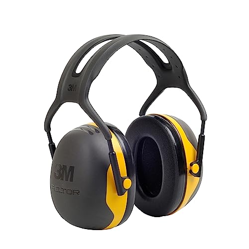 3M Peltor X2A Over-the-Head Ear Muffs, Noise Protection, NRR 24 dB, Construction, Manufacturing, Maintenance, Automotive, Woodworking,Yellow 3M Personal Protective Equipment
