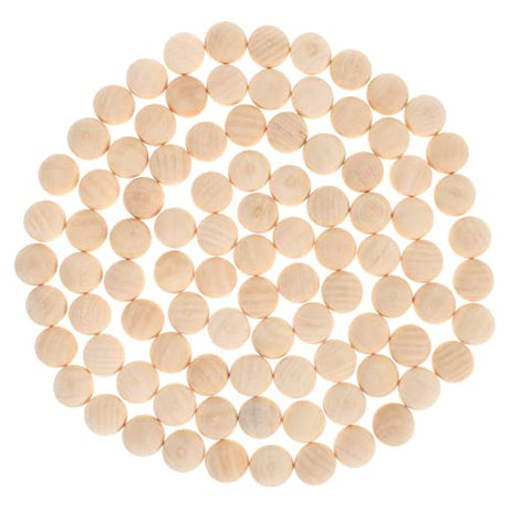 Anneome 100pcs DIY Wooden Balls Unfinished Wooden Balls DIY Crafts Mini Toy Toys in Bulk Christmas Balls Accessory Wood Ball Manual Wreath Anneome