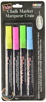 Uchida of America Bistro Chalk Marker, One Size, Multi, 4 per Set UCHIDA