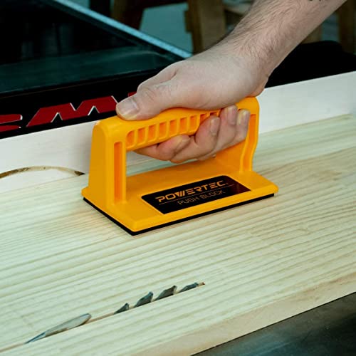 POWERTEC 71551V Safety Kit - Featherboard, Push Block and Push Stick, 3 PK POWERTEC