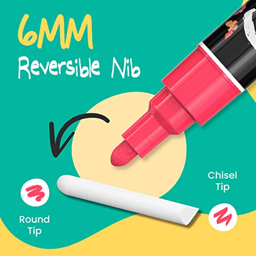 Chalkola Liquid Chalk Markers Erasable (10 Pack) w/Gold & Silver - Washable Paint Chalk Pens for Chalkboard Signs, Blackboard, Car Window, Bistro, Chalkola