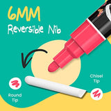 Chalkola Liquid Chalk Markers Erasable (10 Pack) w/Gold & Silver - Washable Paint Chalk Pens for Chalkboard Signs, Blackboard, Car Window, Bistro, Chalkola