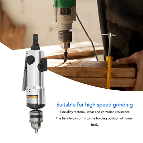 3/8in Zinc Alloy Straight Air Drill Wear Resistant Air Operated Drill for Industry FTVOGUE