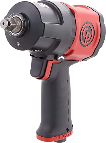 Chicago Pneumatic CP7748 1/2 Inch Air Impact Wrench, Red, Metal - WoodArtSupply