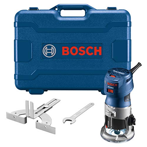 BOSCH GKF125CEK Colt 1.25 HP (Max) Variable-Speed Palm Router Kit with Edge Guide - WoodArtSupply