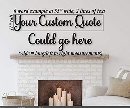 Custom Wood Word Signs, Phrase & Custom Quotes for wall decor, Do it yourself projects - WoodArtSupply