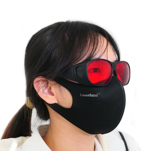 Laser Safety Glasses 532nm OD6 180nm-532nm Wavelength Violet/Blue/Green Laser Protective Goggles for 405nm, 445nm, 450nm,473nm 532nm, Like Tattoo laserland