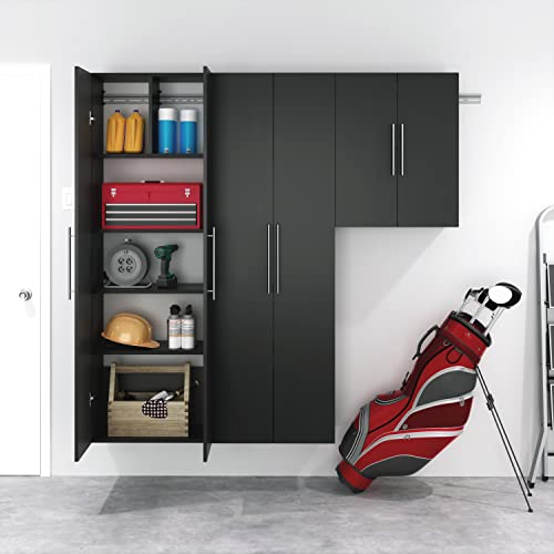 HangUps Upper Storage Cabinet, 24", Black Prepac
