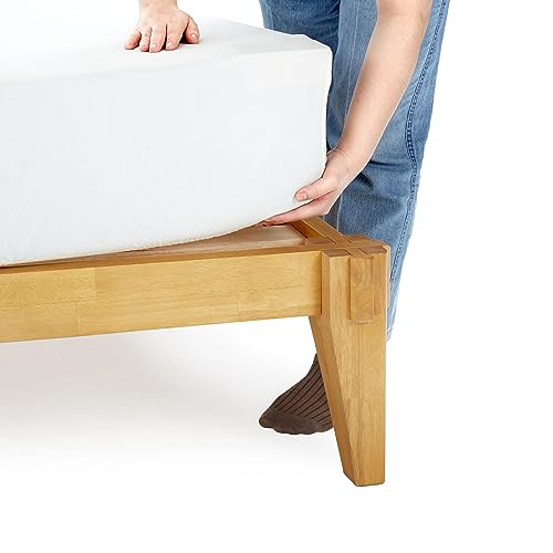 Bme Chalipa 14” Solid Wood Platform Bed Frame with Japanese Joinery and Ample Storage Bme