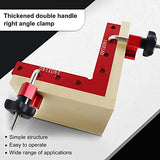 90 Degree Positioning Squares Right Angle Clamps 5.5" x 5.5"(14 x 14cm) Aluminum Alloy Woodworking Carpenter Corner Clamping Square Tool for Picture Amtake