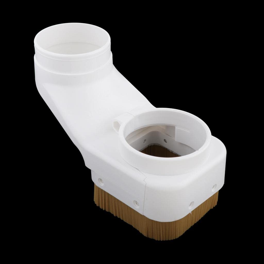 Almencla White Beige Spindle Dust Shoe Boot Cover Cleaner for CNC Routers Engraving Milling Machine Accessories, for 70mm Spindle Almencla