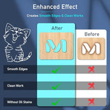 Mogonice Honeycomb Laser Bed 445x445mm 17.5''x17.5'', Magnetic Steel Honeycomb Working Table for Laser Engraver, Fast Heat Dissipation, Table mogonice