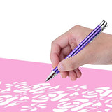 Weeding Pen for Vinyl Weeder Pen Tool Air Release Pin Pen Tool Stainless Steel Point Retractable Craft (Purple) aigHOMnE