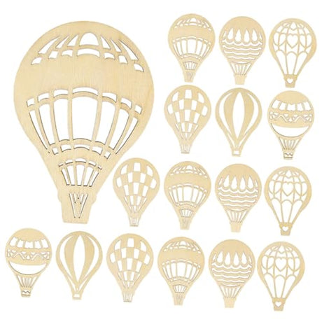 Holibanna 10 Set Blank Wood Ornaments Label Pendant Blank Sawdust Paper Cut Decorate Wood Unfinished Wood Crafts Graffiti Wooden Decoration Wood Holibanna