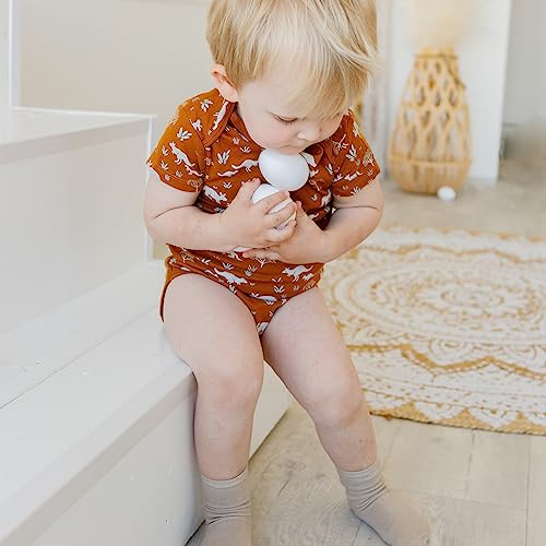 Ulanik Unfinished Wooden Eggs Toddler Montessori Toys for 3 Year Old + Blank Fake Eggs Game for Sensory Play & DIY Artificial Eggs for Laying Ulanik