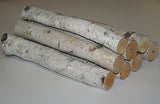Wilson 17"-18" Decorative White Birch Logs, Natural Bark Wood Home Décor - 1.5"-3" Dia. (Set of 8) Wilson