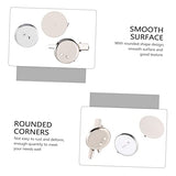 VILLCASE 45pcs Badge Corsage Material Brooch Lapel Pin Backs Boutonniere Pin Unfinished Badge Kit Accessories Broch Round Badge Simple Badge VILLCASE