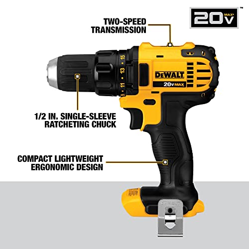 DEWALT 20V MAX Power Tool Combo Kit, 4-Tool Cordless Power Tool Set with 2 Batteries and Charger (DCK423D2) DEWALT