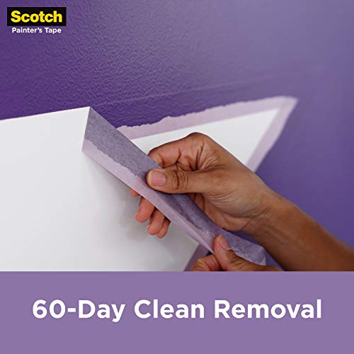 Scotch Delicate Surfaces Painters Tape, 0.94 in x 60 yd, Damage-Free Painting Prep, Protect Delicate Surfaces, UV & Sunlight Resistant, Solvent-Free Scotch