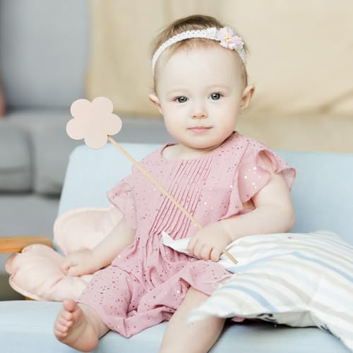 Operitacx 6pcs Make Your Own Princess Wands Fairy Wands DIY Crafts Fairy Wand Sticks Unfinished Wooden Princess Fairy Wands for Girls Princess Art Operitacx