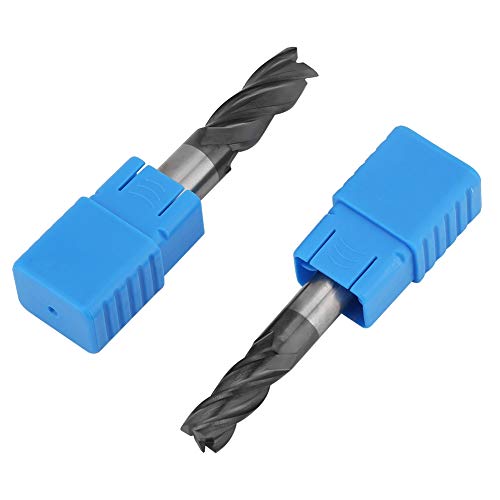 8pcs 2-12mm CNC Square Nose End Mills Set, Tungsten Carbide End Mill Bits, 4 Flutes Carbide End Mill Set Tungsten Steel Milling Cutter Tool Kit for ANKROYU