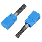 8pcs 2-12mm CNC Square Nose End Mills Set, Tungsten Carbide End Mill Bits, 4 Flutes Carbide End Mill Set Tungsten Steel Milling Cutter Tool Kit for ANKROYU