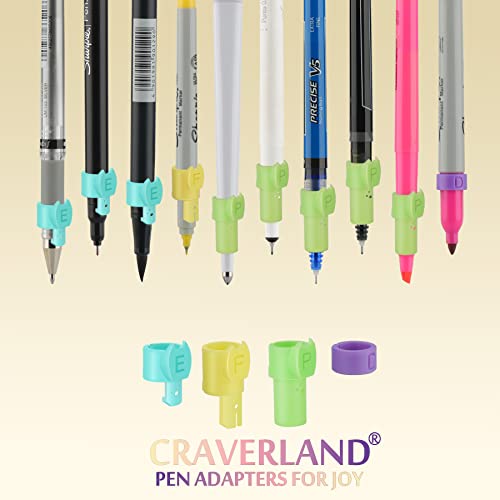 CRAVERLAND Pen Adapters for Cricut Joy and Joy Xtra, 8 Pack Pen Holders Accessories Tools Compatible with (Sharpie/Pilot/BIC/UM153/Cricut) Pens