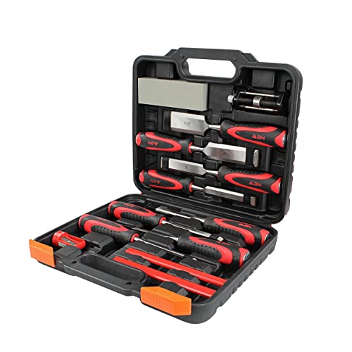 Deadwood Crafted Tools 13pc Wood Carving Chisels and Sharpening Set - Premium Wood Working Tools and Equipment Deadwood Crafted Tools