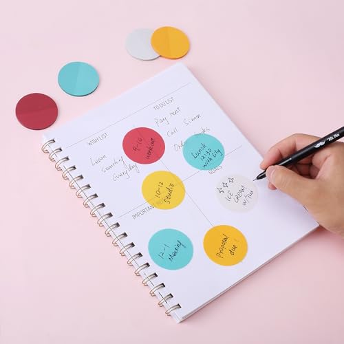 Mr. Pen- Transparent Sticky Notes, 200 Pcs, Candy Colors, Round Translucent Sticky Notes, Sticky Note Tabs, See Through Sticky Notes Transparent, Mr. Pen