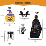 jackinthebox Halloween Crafts for Kids | Contains 6 Chunky Craft Projects | Great Halloween Costume for Kids | Incl. Halloween Cape, Pumpkin Pouch, jackinthebox
